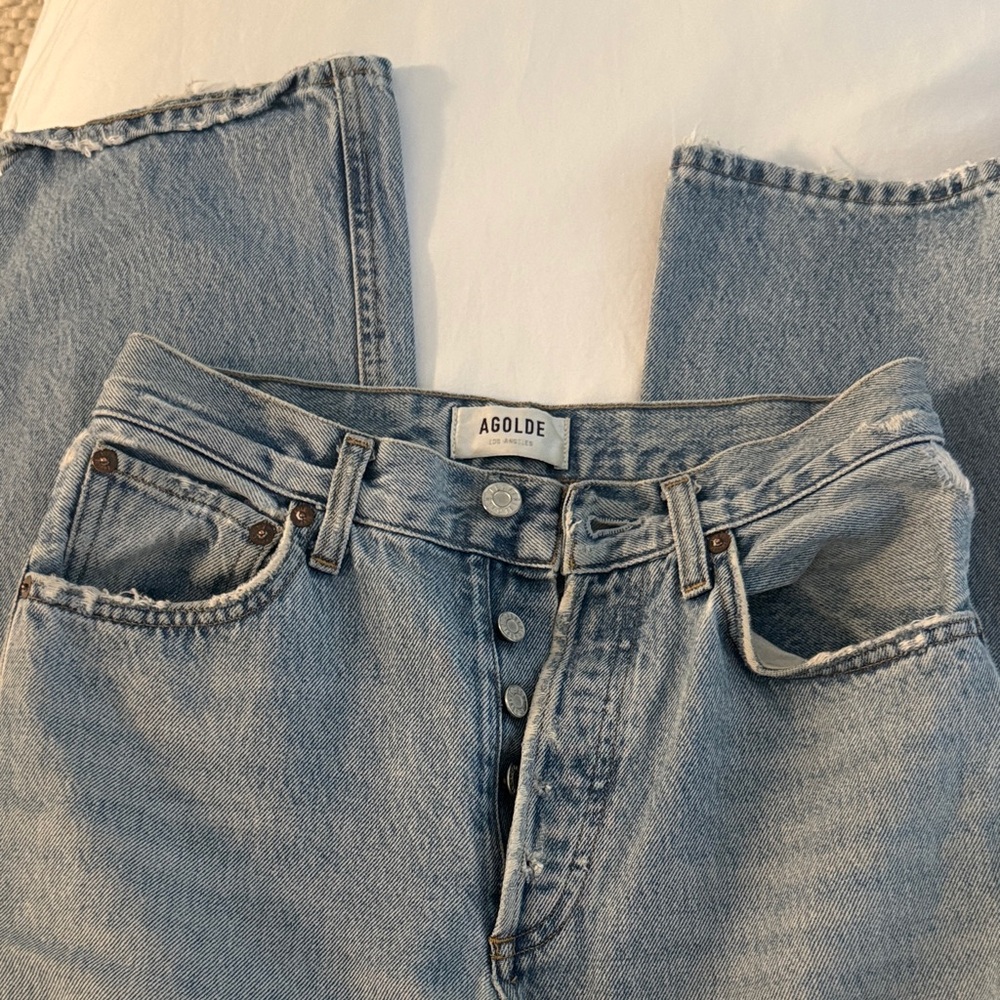 Agolde Classic Blue Denim Jeans